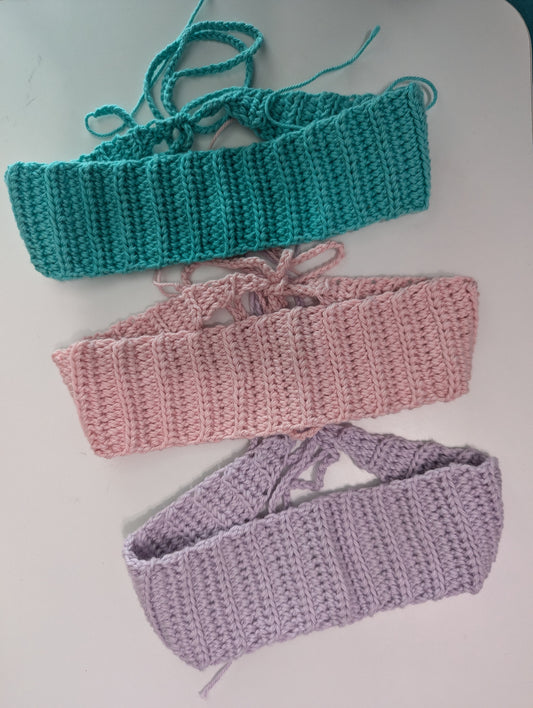Tie-On Crochet Headbands