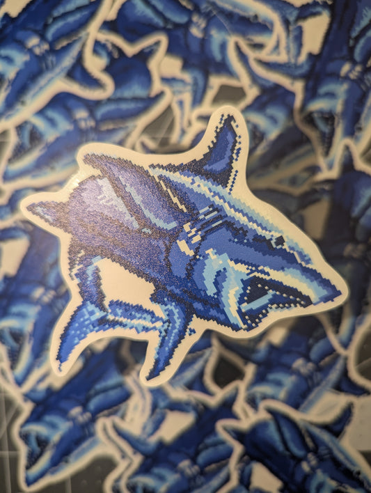 STATIONERY: Pixel Fish Stickers