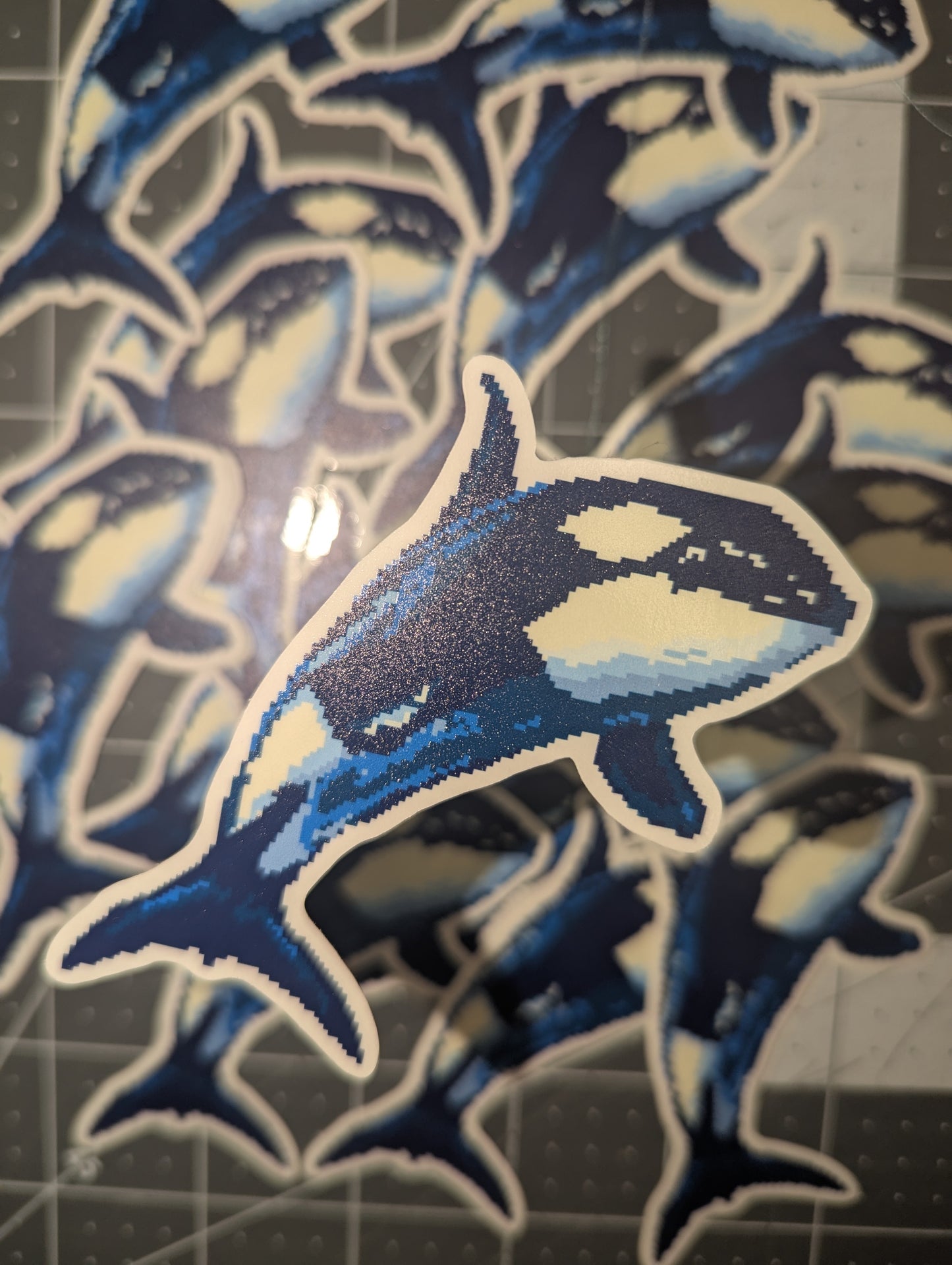 STATIONERY: Pixel Fish Stickers