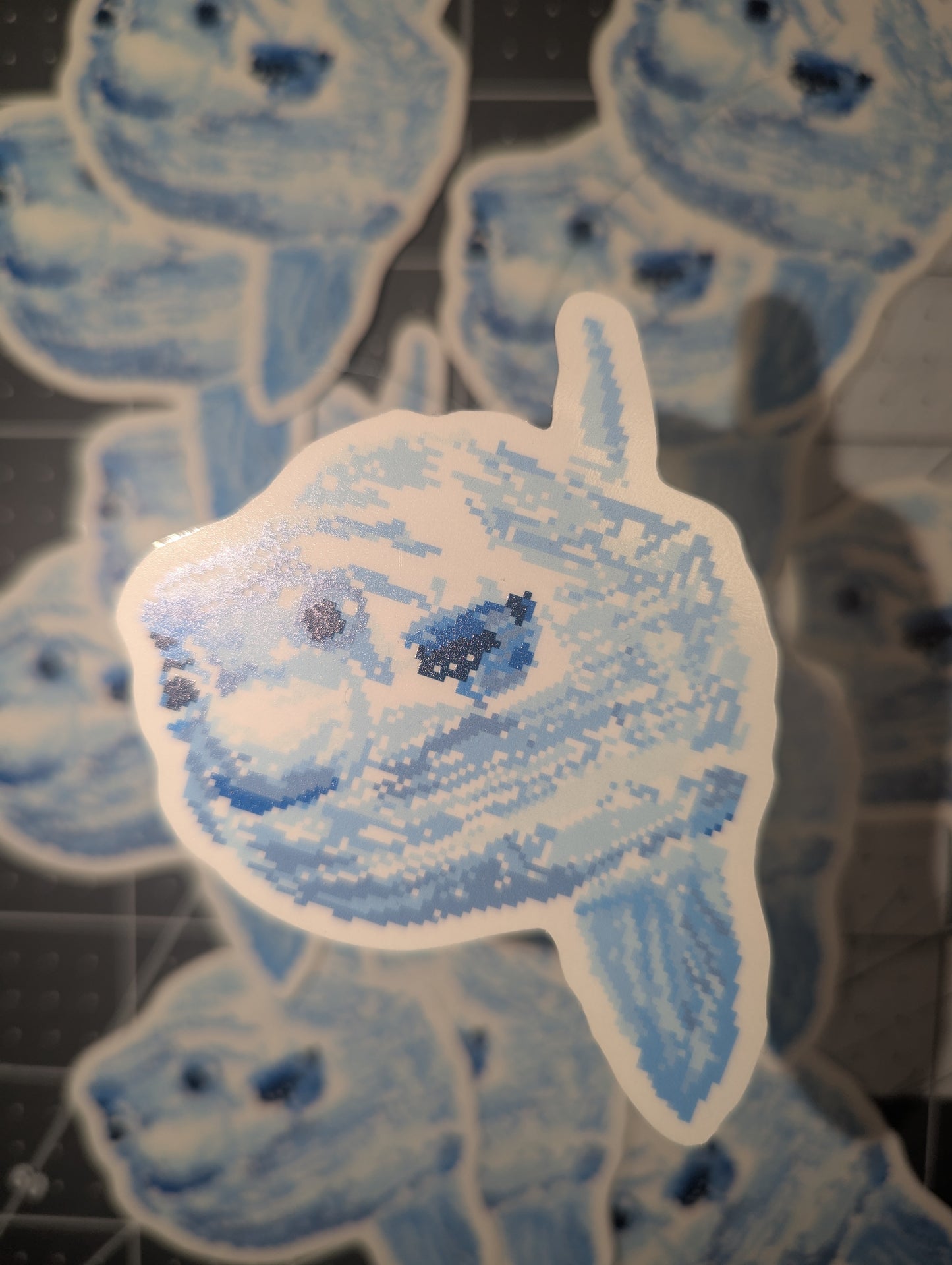 STATIONERY: Pixel Fish Stickers