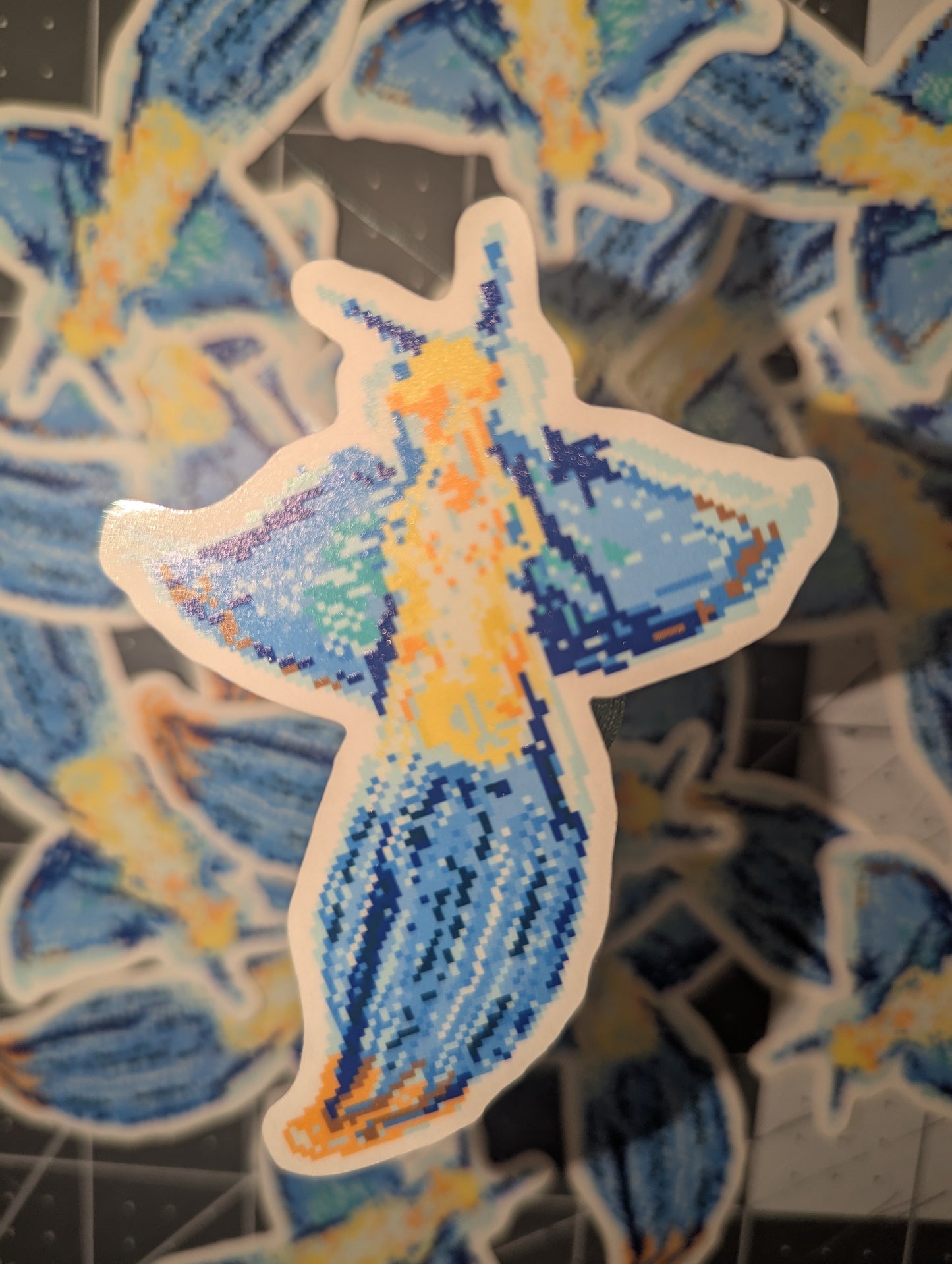 STATIONERY: Pixel Fish Stickers