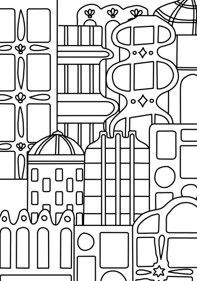 Underwater Cityscapes Coloring Book