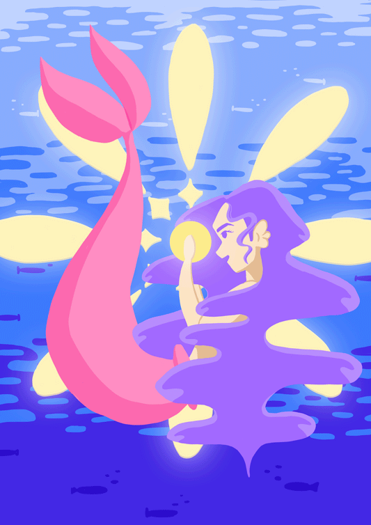 Mermaid Illustration Print