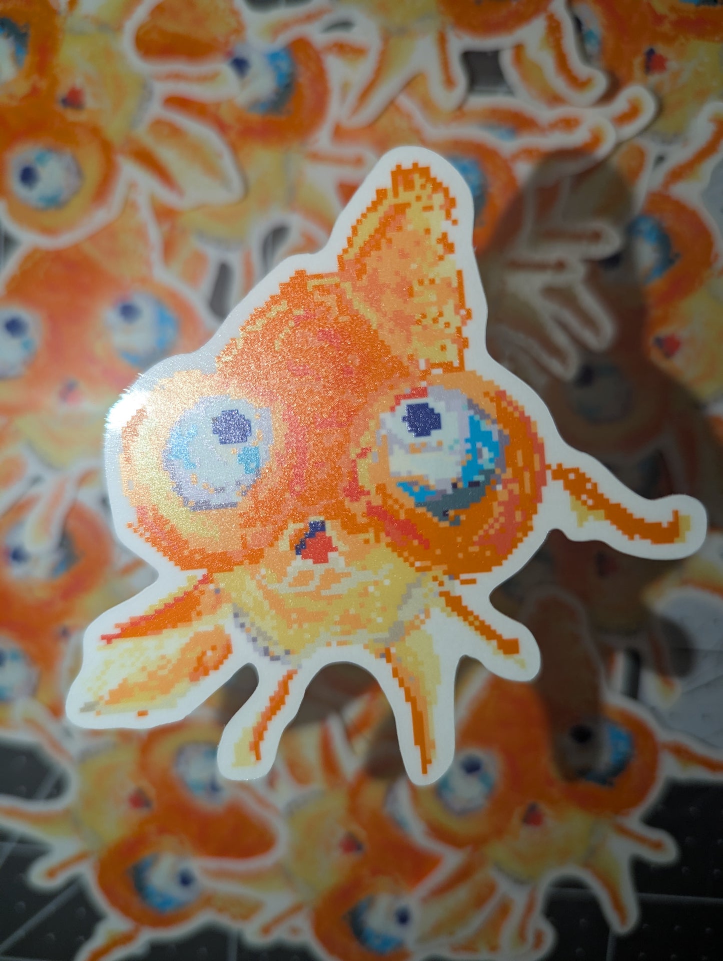 STATIONERY: Pixel Fish Stickers